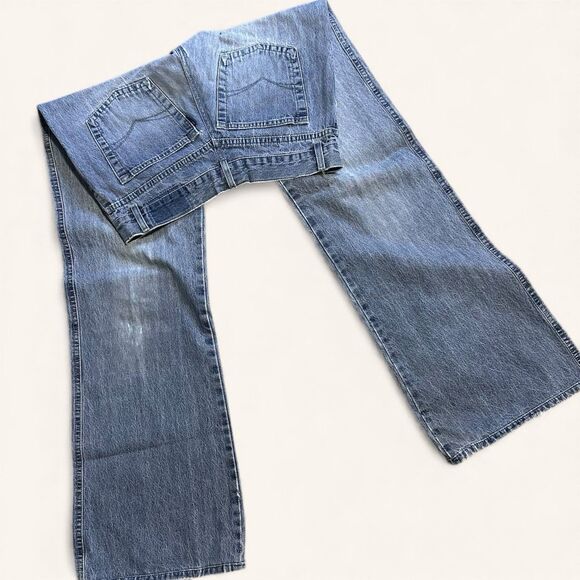 Y2K Sawary Jeans Women’s Bootcut Light Wash Brazilian Denim 90s - Size 8-10 - Picture 1 of 7